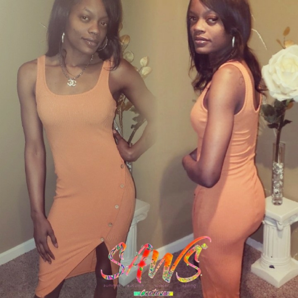 Dime Fine Ribbed Tank Dress